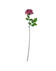 Цветы искусственные Роза 60см цвет розовый Flodecor