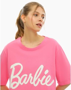 Розовая ночная сорочка с надписью Barbie Gloria jeans