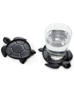 Подставка под стаканы Save turtle чёрный Qualy