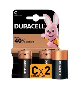 Батарейки щелочные размера C Duracell