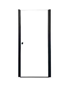 Душевая дверь 90 DE90B профиль Черный стекло прозрачное Parly