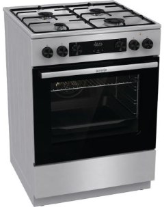 Комбинированная плита GKS6C70XJ нержавеющая сталь Gorenje