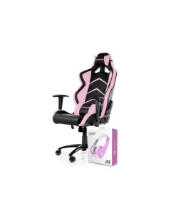 Кресло для геймеров AK K6014 BP чёрный розовый Akracing