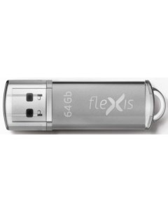 Флешка 64Gb RB 108 USB 2 0 серый Flexis