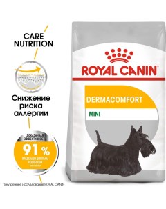Корм для собак Mini Dermacomfort для мелких пород при раздражениях кожи сух 3кг Royal canin