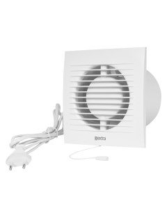 Вентилятор вытяжной настенный выключатель установочный диаметр 125 мм 16 Вт 150 м ч Е extra Europlast