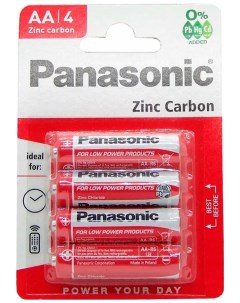 Батарейки R6 Zinc Carbon BL4 4шт Panasonic