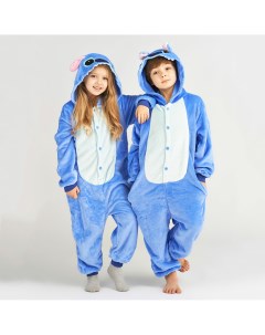 Детская пижама кигуруми Пришелец Цвет Голубой 2 4 года Bearwear