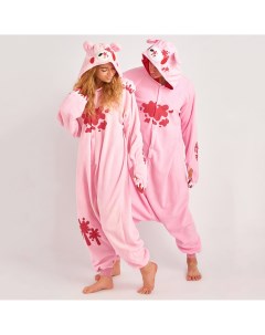 Пижама кигуруми Мрачный Розовый Медведь S Bearwear