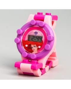 Часы наручные лего русалочка принцессы с ремешком конструктором Disney