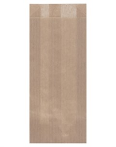 Пакет бумажный 200x80x20 мм крафт коричневый 2000 шт уп Aviora