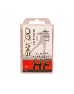 Парафин высокофтористый HF Red для ст крупнозерн и искус снега 1 С 5 С 45 г Skigo
