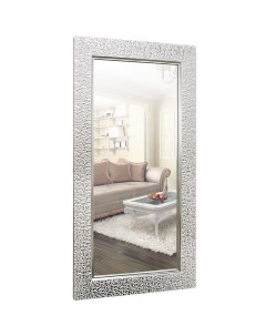 Зеркало Шагрень 50 ФР 00002419 в багетной раме Серебро 75 мм Silver mirrors