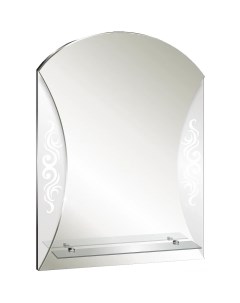 Зеркало Спирея 60 ФР 00002371 с рисунком с полкой Silver mirrors