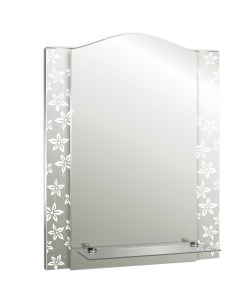 Зеркало Азалия 55 ФР 00002358 с рисунком с полкой Silver mirrors