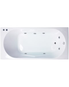 Акриловая ванна TUDOR STANDART 170x75x60 с гидромассажем Royal bath
