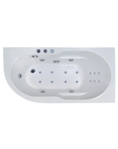 Акриловая ванна AZUR DE LUXE 150x80x60R с гидромассажем Royal bath