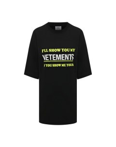 Хлопковая футболка Vetements