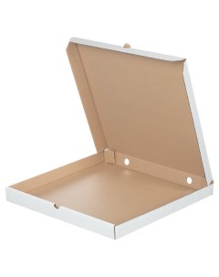 Короб картонный для пиццы 420х420х40мм т 23 беленый 10шт уп Nnb