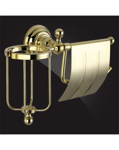 Держатель туалетной бумаги и освежителя воздуха Praktic Gold PRK 360 Gold золото Elghansa