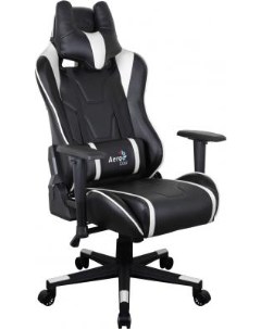 Кресло компьютерное игровое AC220 AIR BW черно белое с перфорацией 4713105968422 Aerocool