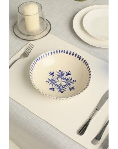Керамическая суповая тарелка Blue Flowers Coincasa