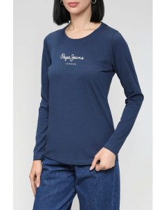 Хлопковый лонгслив с логотипом Pepe jeans