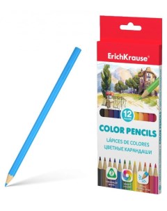 Цветные карандаши трехгранные 12 цветов Erich krause