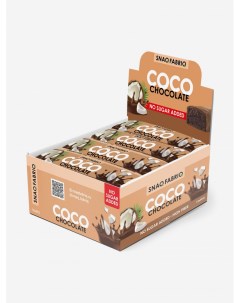 Кокосовые батончики в шоколаде COCO со вкусом Шоколад 40 гр х 12 Коричневый Snaq fabriq