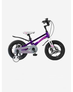 Детский Велосипед Ultrasonic Deluxe Plus 14 с дисковыми тормозами фиолетовый Фиолетовый Maxiscoo