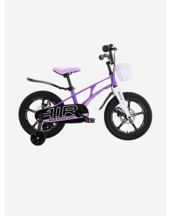 Детский Велосипед Air Deluxe Plus 16 с дисковыми тормозами фиолетовый матовый Фиолетовый Maxiscoo