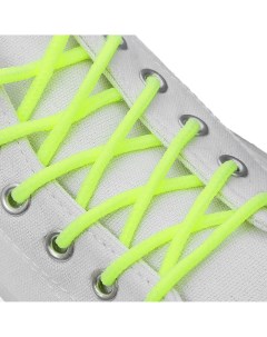 Шнурки для обуви пара круглые d 3 мм 120 см цвет желтый неоновый Onlitop