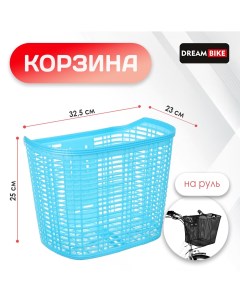 Корзина пластиковая без крепления цвет синий Dream bike