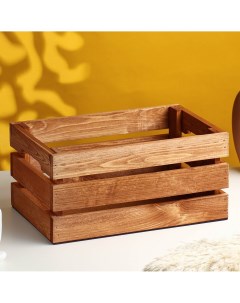 Кашпо ящик деревянный 30х20х14 5 см кедр Дарим красиво