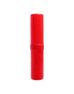 Пенал тубус 40 х 195 мм пластиковый красный Calligrata