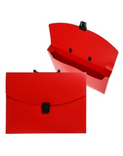 Папка портфель а4 1 отделение 700 мкм до 300 листов красная Calligrata