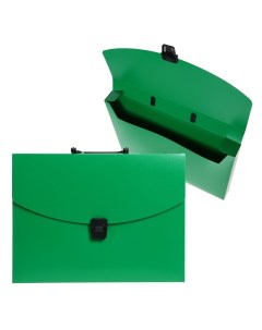 Папка портфель а4 1 отделение 700 мкм до 300 листов зеленая Calligrata