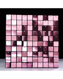 Панель с пайетками для фотозоны 30 30см розовый Nobrand