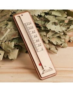 Термометр для бани жидкостный фанера прямоугольник Nobrand