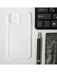 Чехол luazon для телефона iphone 12 mini пластиковый тонкий прозрачный белый Luazon home