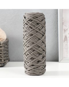 Шнур для вязания 100 полиэфир ширина 3 мм 100м серый Nobrand