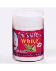 Очищающий гель white gel hat mun от черных точек расширенных пор угрей и воспалений с бумажными поло Nobrand