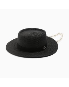 Шляпа женская с бусинами цвет черный р р 56 58 Minaku