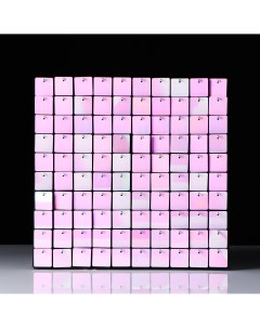 Панель с пайетками для фотозоны 30 30см розовая Nobrand