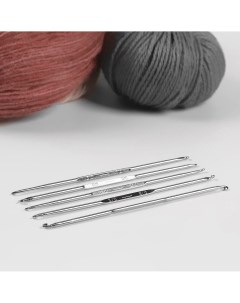 Набор крючков для вязания d 1 3 мм 13 см 5 шт Арт узор