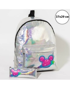 Рюкзак школьный с пеналом 38х30х11 см микки маус Disney
