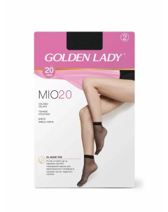 Носки gld mio 20 2 пары nero Golden lady