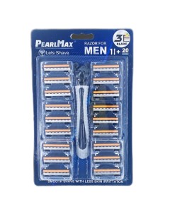 Мужская бритва со сменными кассетами Lets Shave 1 Pearlmax