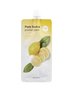 Маска кремовая ночная Pure Source с лимоном Missha