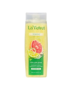 Гель для душа La Velvet Тонус бодрящий аромат грейпфрута и бергамота 250 Beauty fox